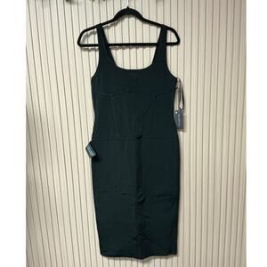 Mariam Anna Barska MAB1 Below-Knee Tank Dress Black Size L